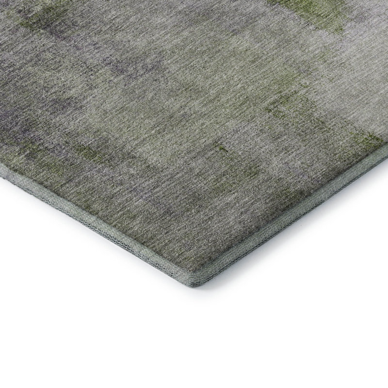 Tapis mauve de qualité supérieure lavable à la machine Prisco, Rectangle 1 pi 8 po x 2 pi 6 po