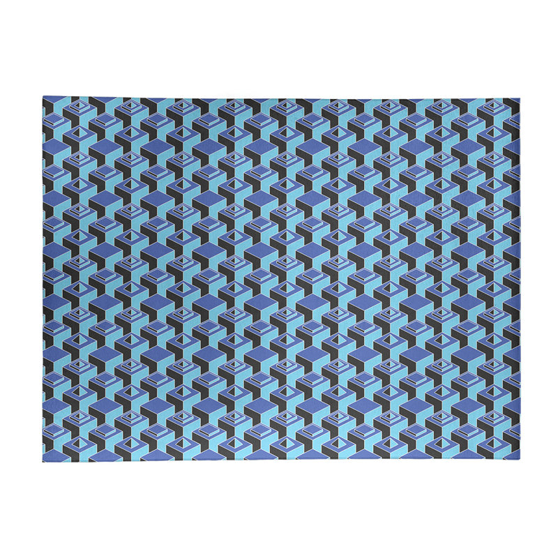 Chenille Geometric Indoor Rug, Rectangle 9' x 12'