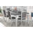 Versatile Extendable Dining Table Set With Removable Leaf, Upholstered Chairs, And Built - In Drawers For Any Dining Occasion