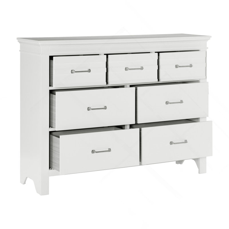 Commode 7 tiroirs 7 pièces, Blanc