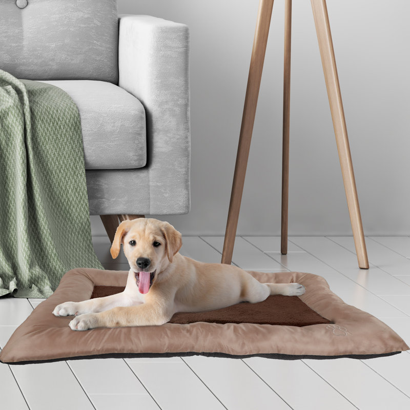  PETMAKER Replacement Dog Bed Cover, Plaid, Tan, Extra Large (46" W x 30" D x 4.25" H)