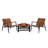 Ehab 3 Piece Wicker Seating Group