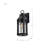 Abbra - 1 Light Large Wall Lantern - Matte Black with Clear Seeded Glass-703218413