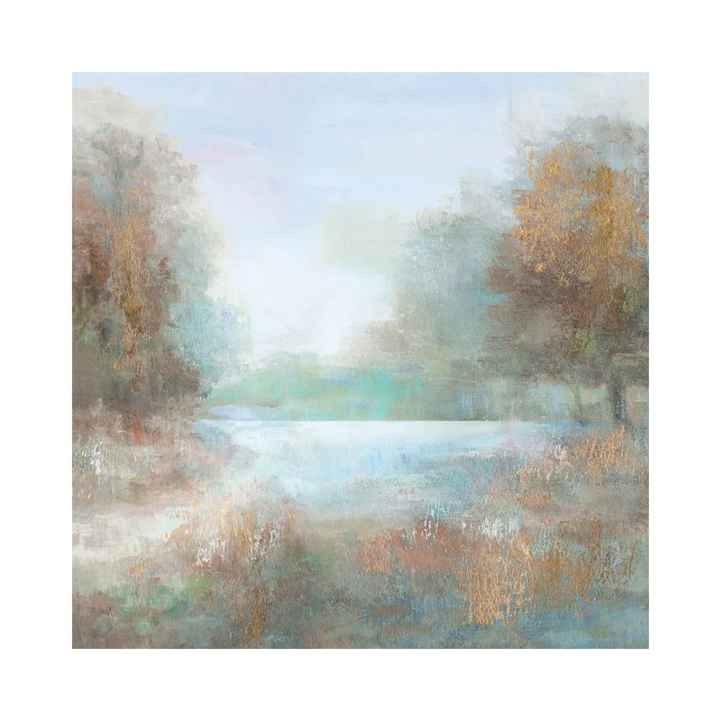 Blue Lagoon By Nan - Wrapped Canvas Painting by Nan - Wrapped Canvas Painting, 30.48cm H x 30.48cm W x 1.91cm D