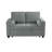 Upholstered Gray Corduroy Tufted Convertible Pull-Out  Multi-Functional Sleeper Sofa Bed - Adjustable Backrest With 2 Soft Pillows, USB Outlet and  Cup Holder (Set of 2)-1625263591