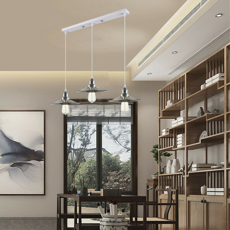 New Orleans 3 - Light Satin Nickel Kitchen Island Pendant