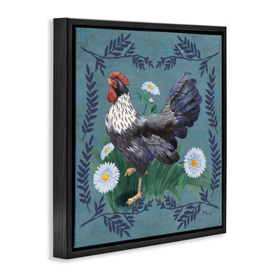 «Country Country & Ferns», art mural encadré flottant par Paul Brent