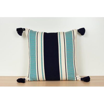 Cabana Square Cotton Pillow Cover and Insert