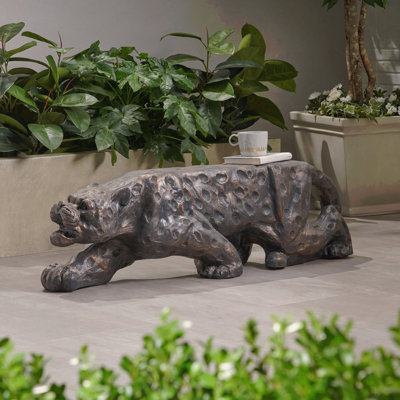 Leopard Lightweight Concrete Bench