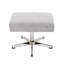 Fauteuil pivotant avec repose-pieds Jessicka pour salon, bureau