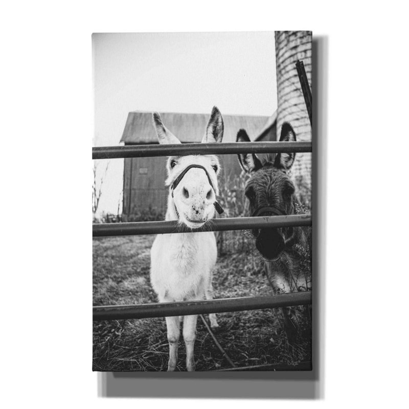" Donkeys " by Donnie Quillen, 40" H x 26" W x 1.5" D
