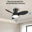 Ventilateur de plafond silencieux de 32 pouces avec lumière et télécommande-844206671