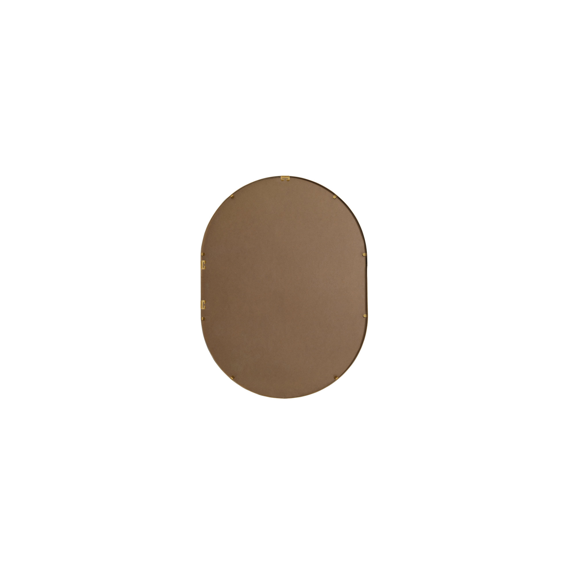 Sabine Metal Pill Wall Mirror, 36" x 27", Brass