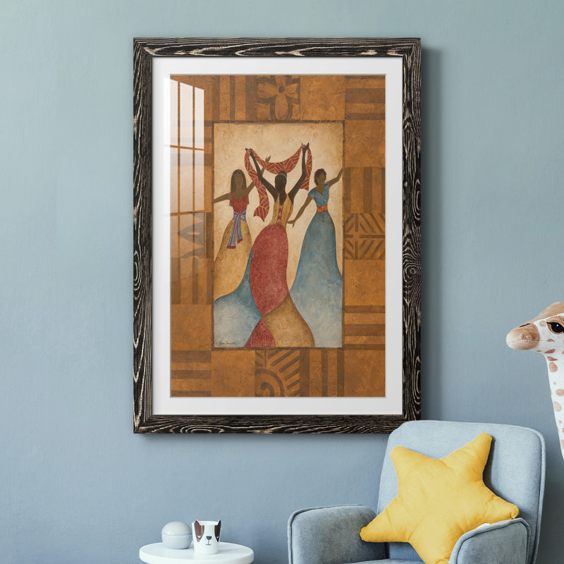Rythme - peinture encadrée, H 37,5 po x l 27,5 po x P 1,5 po, Cadre noir