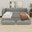 Space-Saving Upholstered Daybed with 2 Storage Drawers