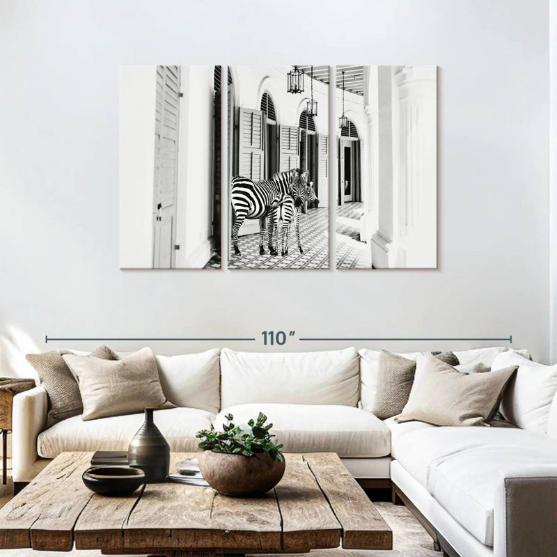 Brampt Zebra Hotel, 48" H x 74" W