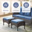 Repose-pieds d'extérieur en osier avec coussin Gaetanino-288057631-314006374