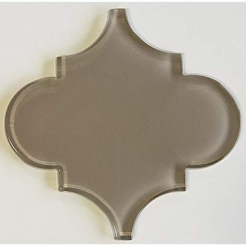Genoa 6" x 6" Glass Wall Tile, Ecru