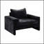 Fauteuil d'appoint en chenille de 40,9 po avec accoudoirs larges, coussin épais, dossier ergonomique pour le salon, la chambre à coucher ou le bureau-1999396004