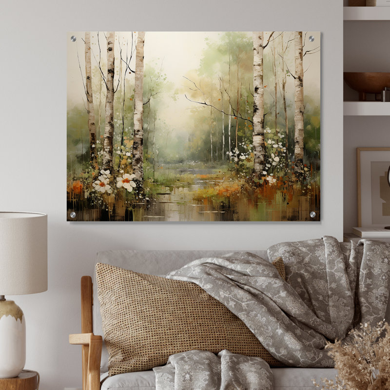 Minimalisme, forêt, bois II, H 12 po x l 20 po