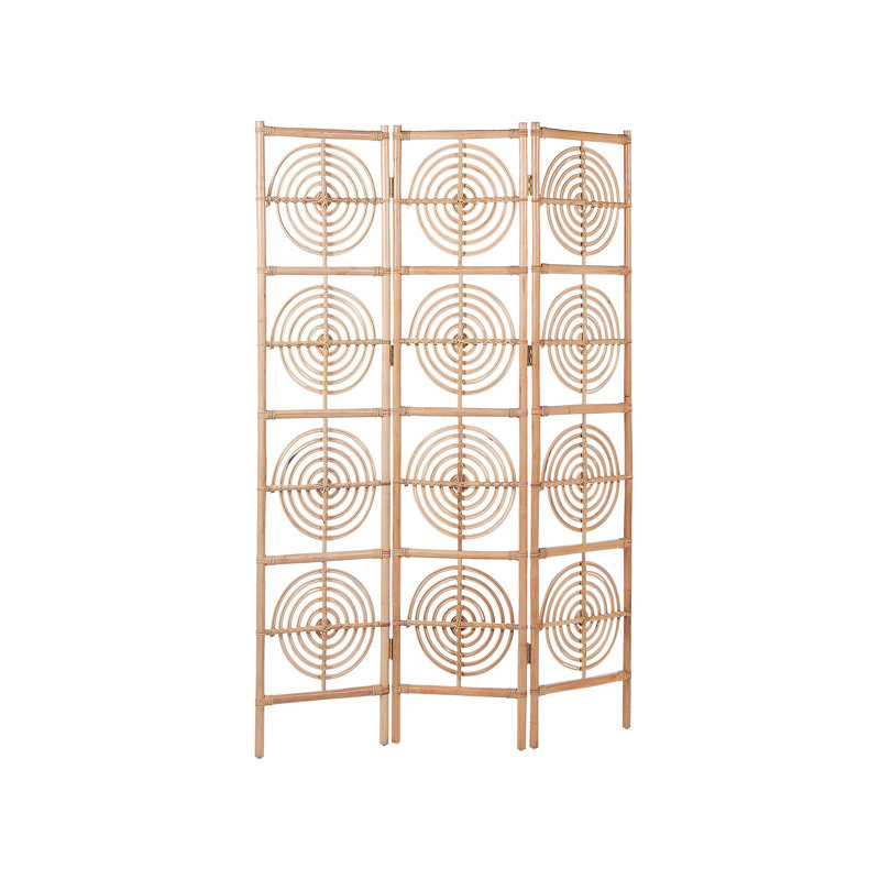 Rossa 117cm W x 180cm H 3 - Panel Folding Room Divider