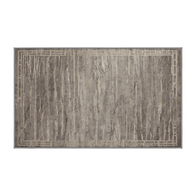 Machine Washable Gray Area Rug