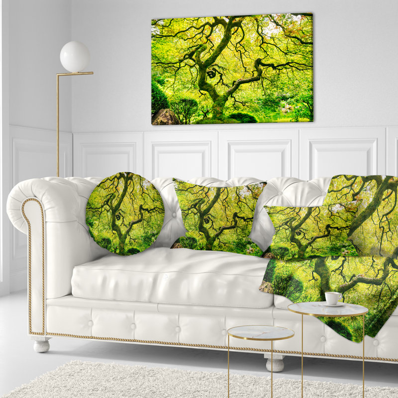 Coussin Amazing Green Tree, 12 po x 20 po, Rectangulaire