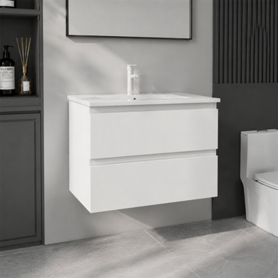 Meuble-lavabo mural suspendu de 24 pouces