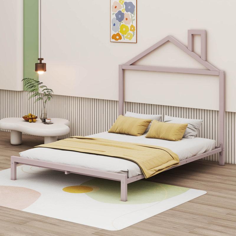 Metal Youth Beds Bed, Full, Pink