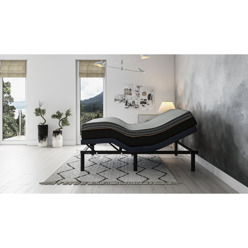 Adjustable Queen Bed Base With Head & Foot Position Alteration Ability, Wireless Remote Control, 2 Ports, , 3 Preset Positions, Massaging, Led , Battery Backup, Legs Queen-Size And Adjusting Feature,