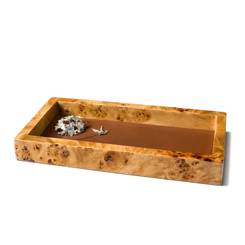 Decorative Tray, Wood/Shiplap, Tan/Brown