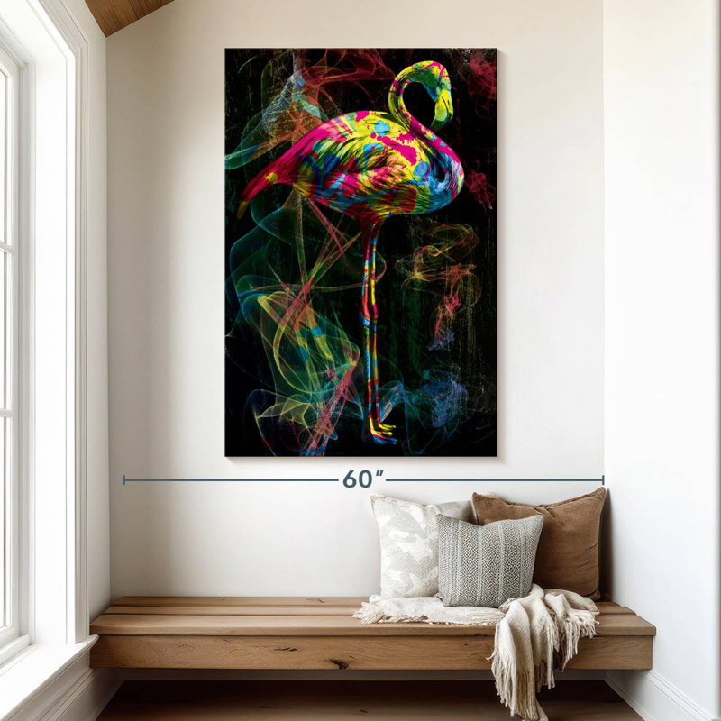 Brampt Flamingo Smoky Colors, 51" H x 34" W