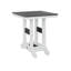 Berlin Gardens Garden Classic Regular Top With White Base Square Bar Table-1058201063-1058201058