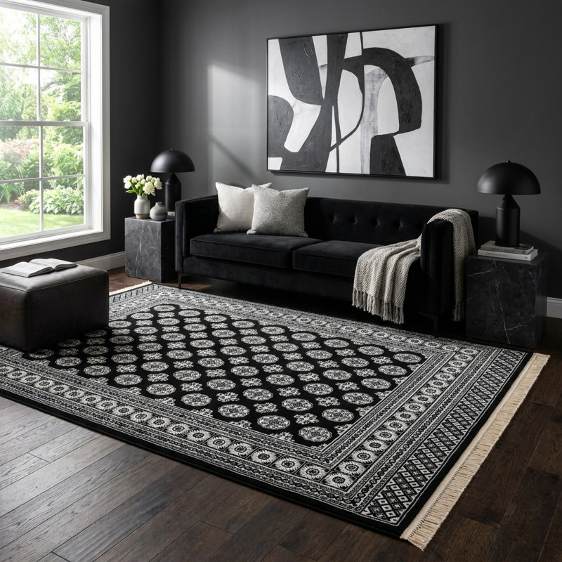  Tapis Balik Tekke, Rectangle 7 pi 1 po x 10 pi