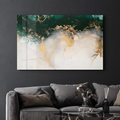 Elegant Tempered Glass Wall Art Painting, 13.8 x 21.7 inches | 100% Tempered Glass, Thickness: 0.16 inches | UV Printed for Vibrant Colors | Perfect for Home Decor, Living Room, & Office Spaces