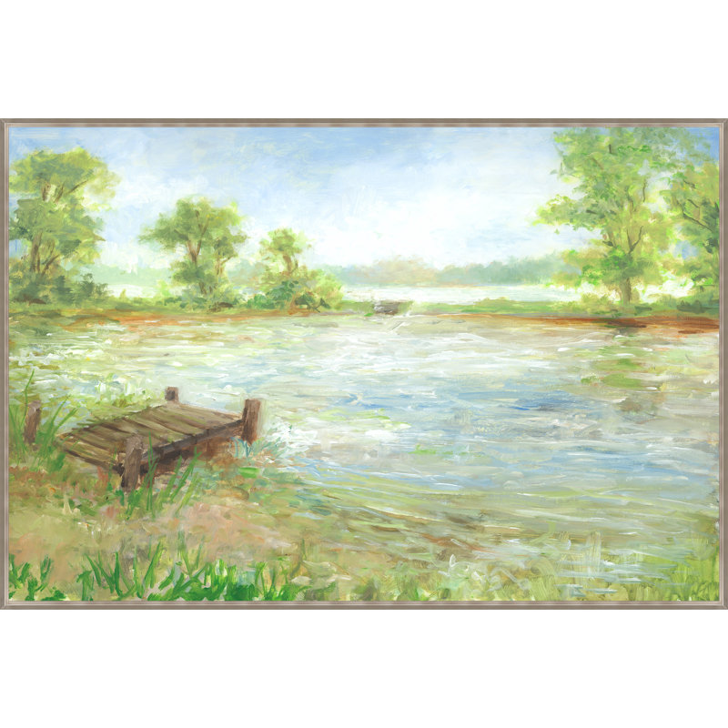 «Secret Pond» par Mark Sargent, peinture sur toile