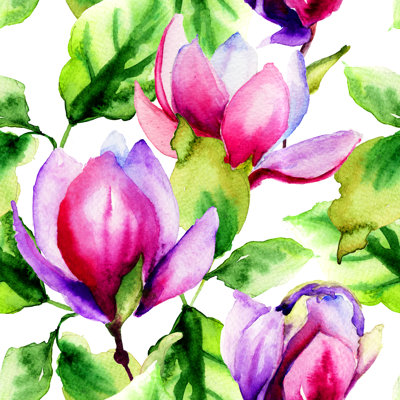 " Magnolia Flowers " by Ateli Painting Print