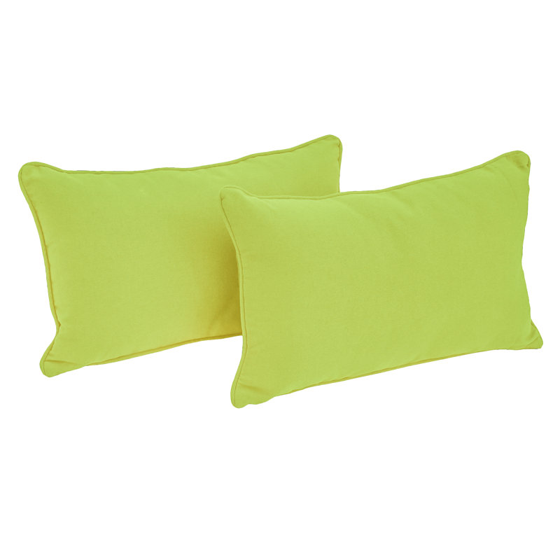  Housse de coussin rectangulaire et insert, Lime mojito