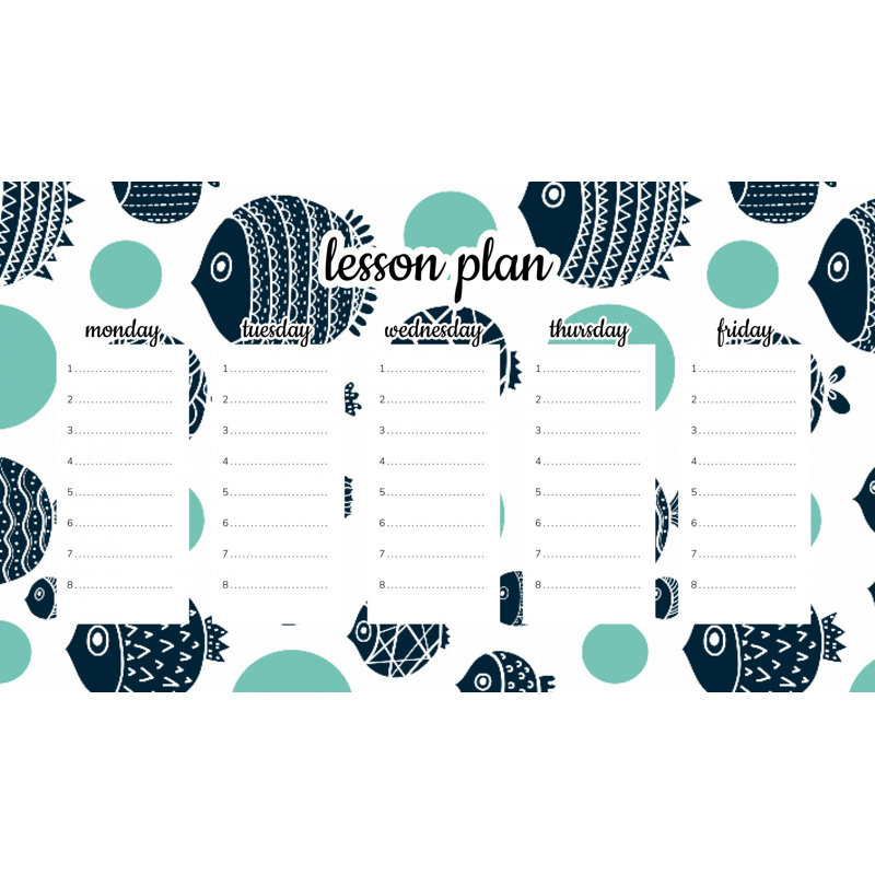 Magnetic Lesson Plan Abstract Fish