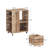Mobile File & Storage Cabinet with 3 Drawers and Open Shelf, Rolling Office or Kitchen Sideboard with Wheels