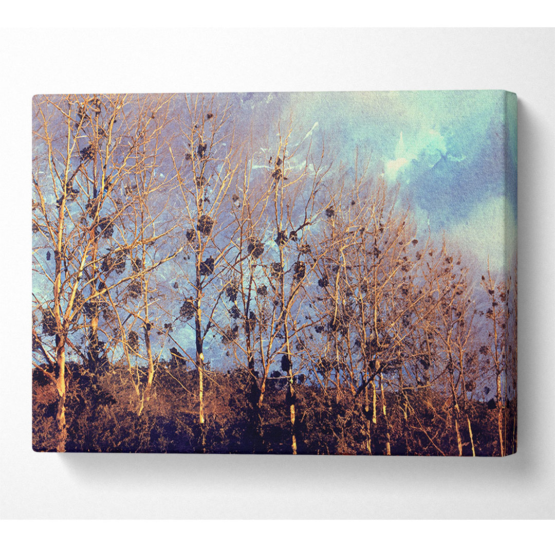 Bird Trees - Kunstdrucke auf Leinwand - Wrapped Canvas