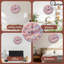 Cadran de l'horloge rose