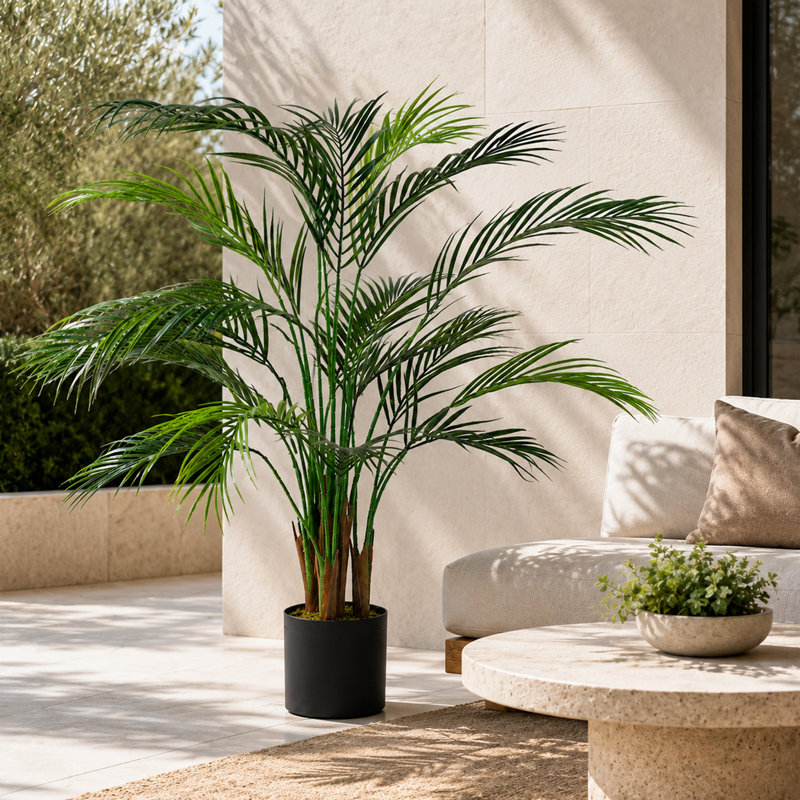 125cm Faux Palm Tree in Pot Liner
