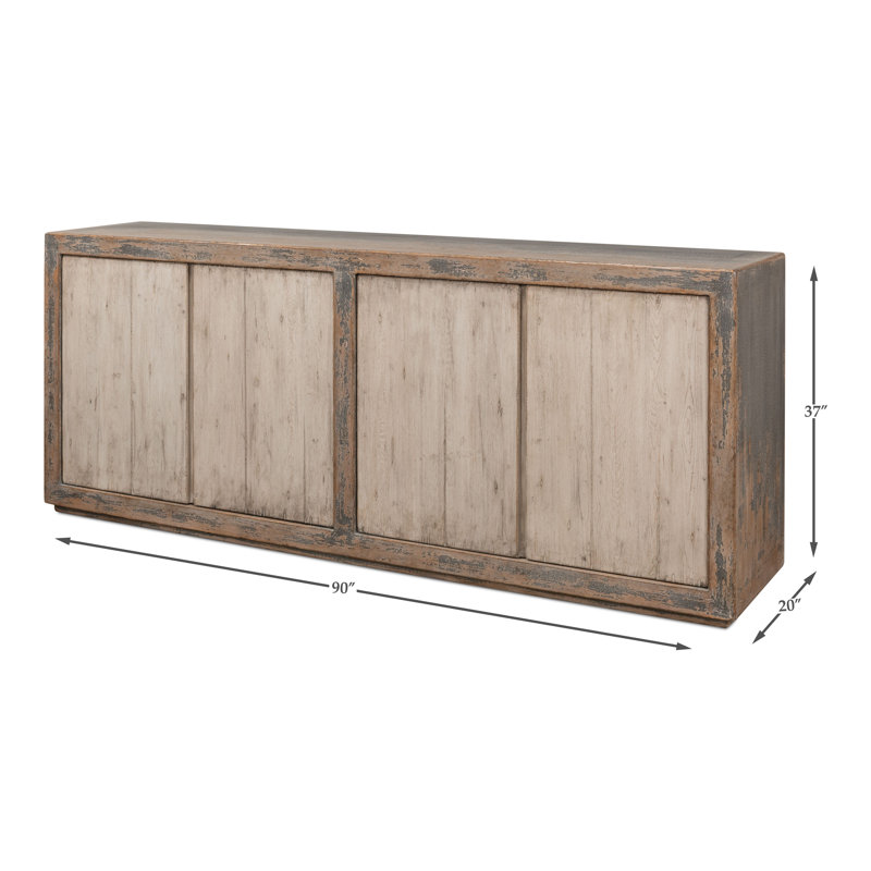 Monango 90'' W Solid Wood Sideboard