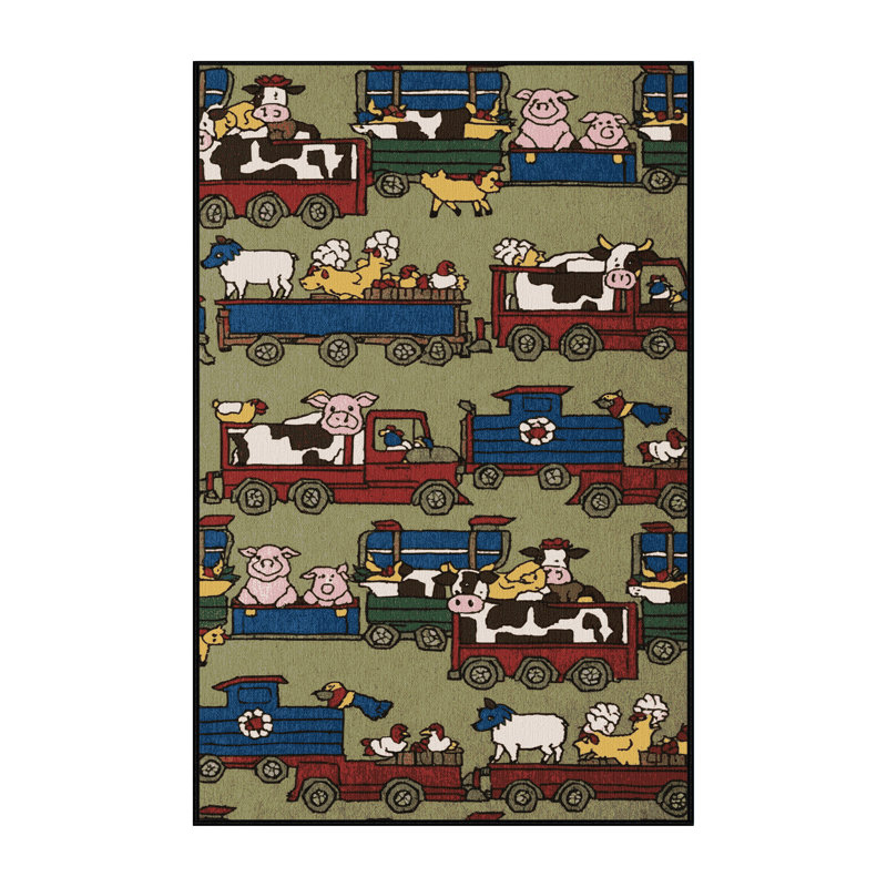 Tapis de transport brun lavable à la machine, Rectangle 6 pi x 9 pi