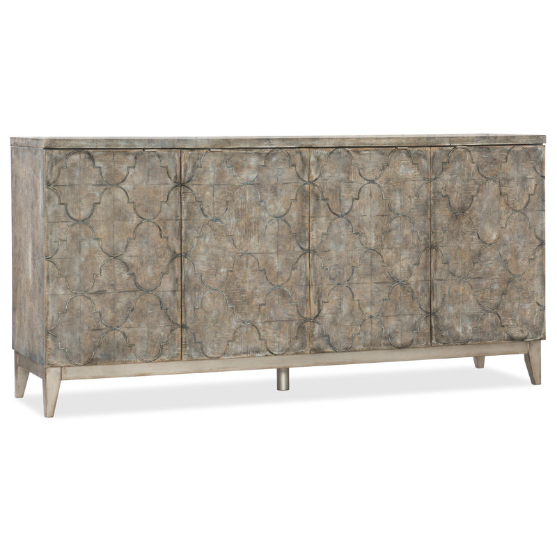 Gray Oak Veneer Traditional 72'' Sideboard