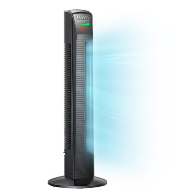 35” Standing Oscillating Fan With Remote
