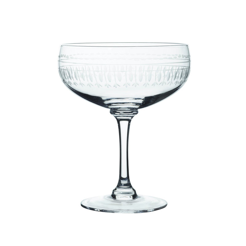 Handmade Crystal Coupe, Clear