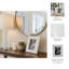 Cadre photo décoratif décoratif avec bordure en bloc - Cadre photo élégant pour l'entrée ou le salon - Blanc-1724532307