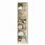Grande armoire de rangement ouverte à 6 niveaux avec étagère à linge étroite pour salle de bain avec tablettes-1409744338